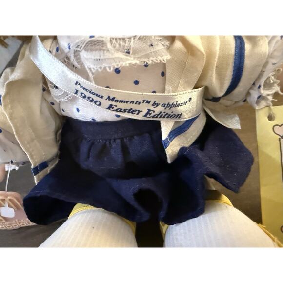 Precious Moments 1990 Easter Edition Applause Doll “Your Smile” Straw Hat - Picture 5 of 8